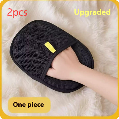 Pet Hair Removal Glove, Double-Sided Brush, Hair Removal, Suitable for Cats and Dogs, Pet Grooming Tool